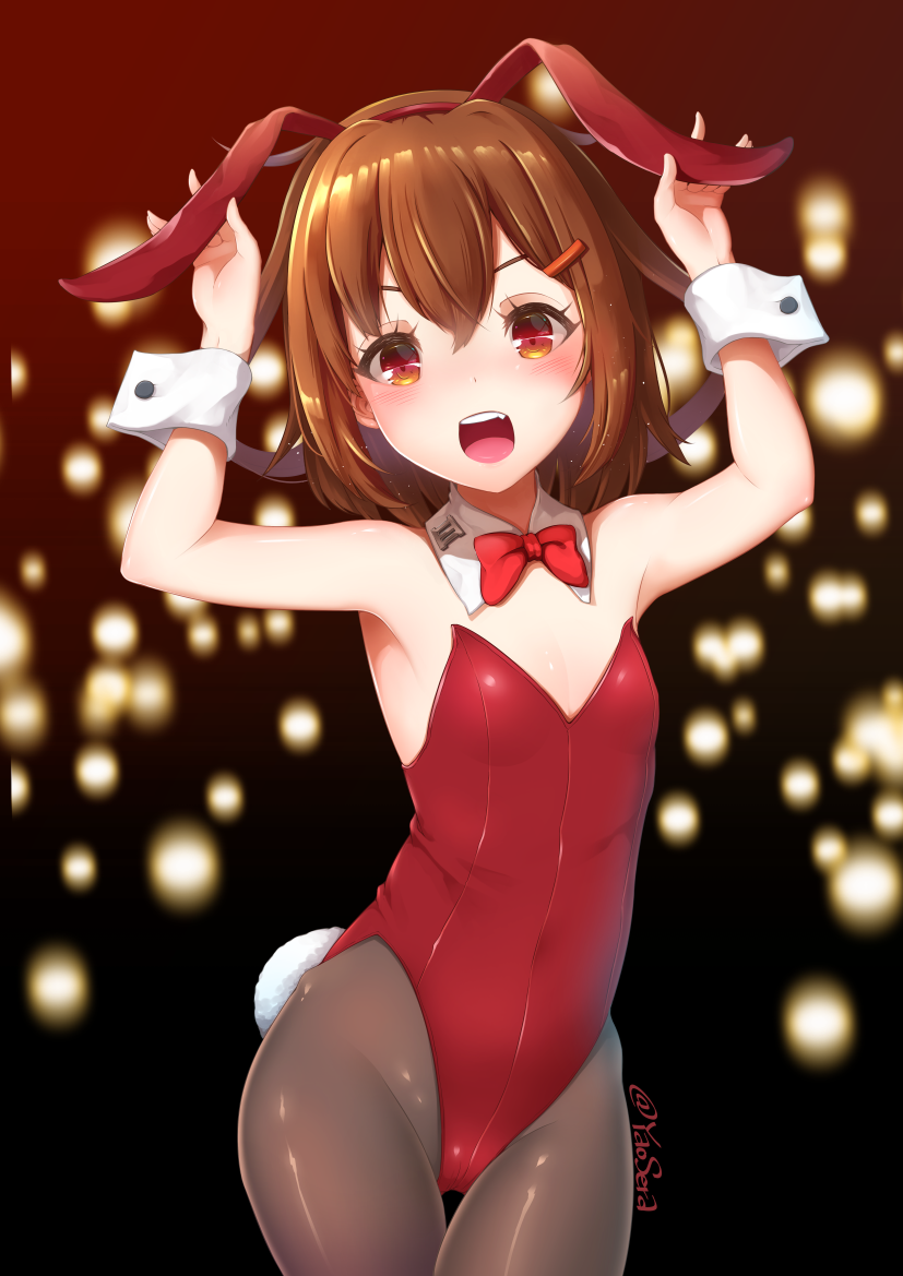 Bunnies - Kantai collection, Akatsuki, Inazuma, Ikazuchi, Hibiki, Anime, Anime art, Bunnysuit, Longpost