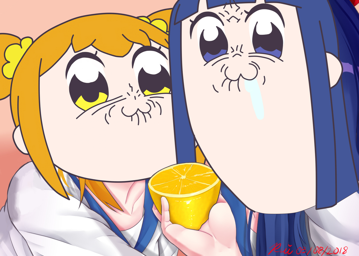 Lemon - Anime art, Anime, Pop Team Epic, Popuko, Pipimi, 