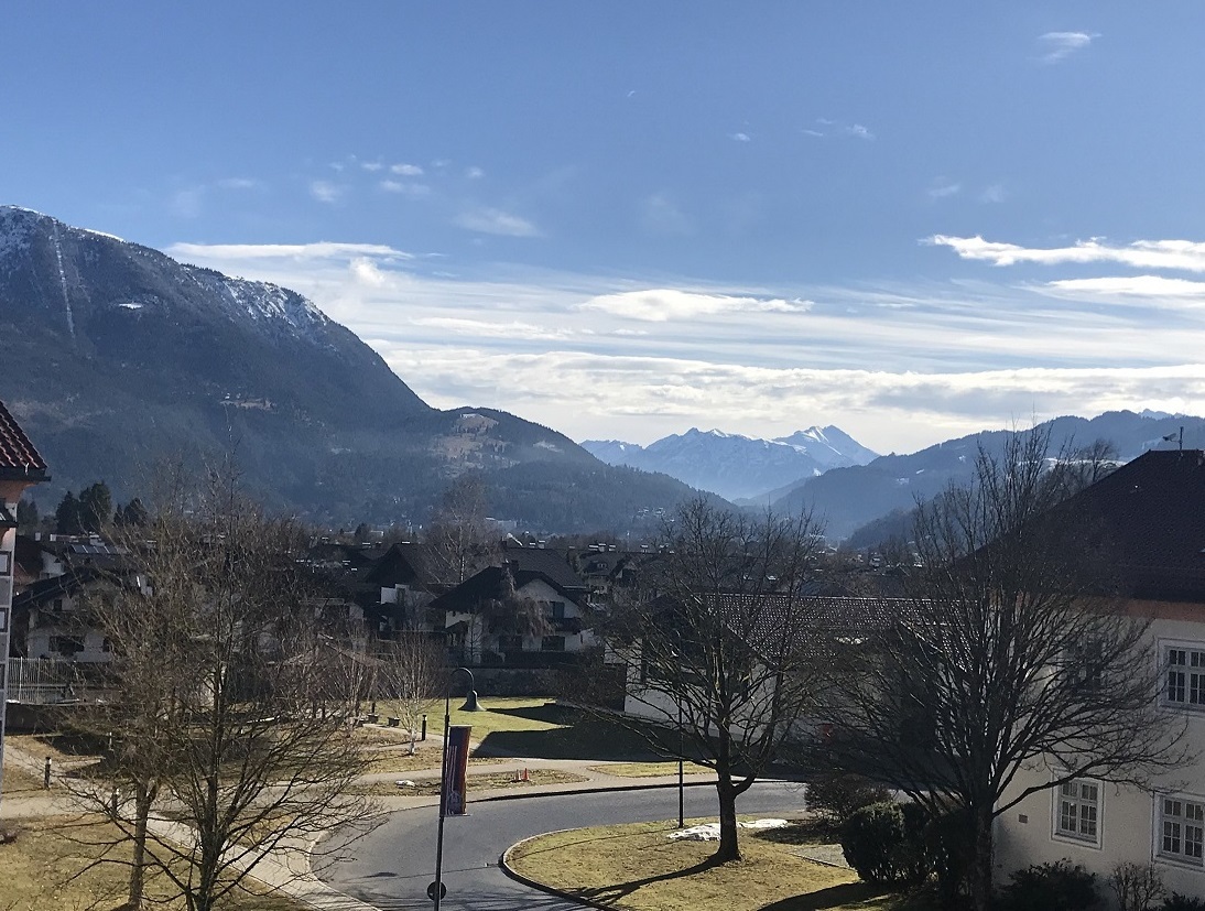 A little bit of bright mountains in a ribbon - My, March, Germany, beauty, The mountains, Garmisch-Partenkirchen, Longpost