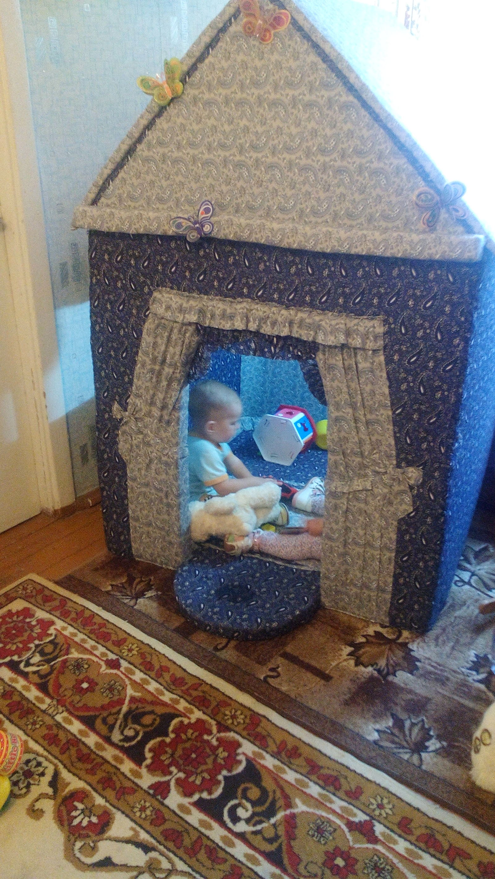 Playhouse for children. - With your own hands, Everything for children, Presents, Toys, Longpost, Children, For children