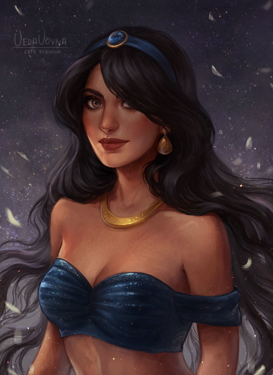 Disney arts - Walt disney company, Art, Jasmine, Cinderella, Ariel, Longpost, Princess jasmine