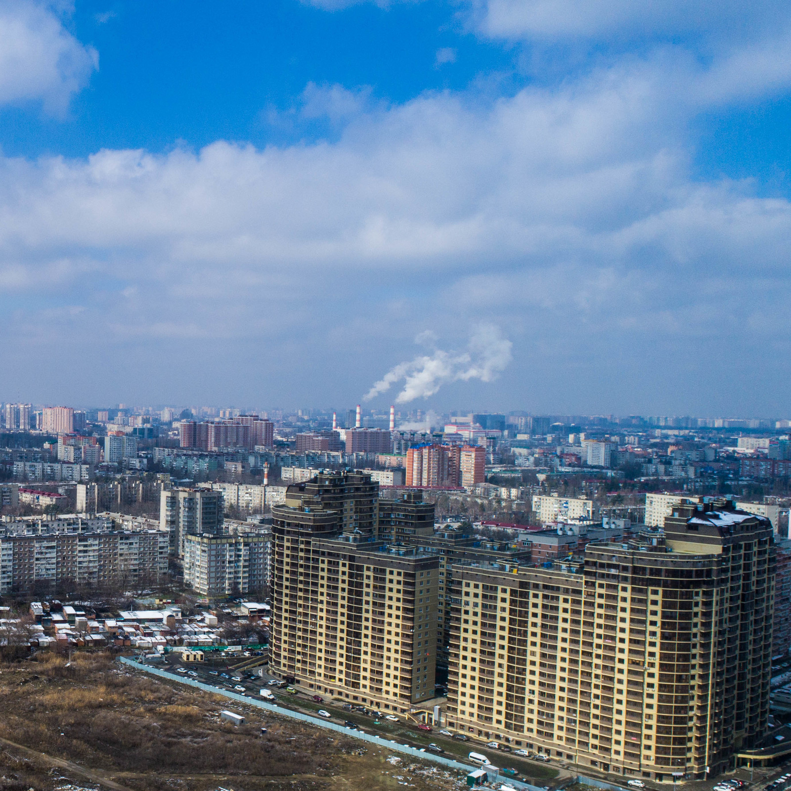 Krasnodar from above. - My, Krasnodar, Quadcopter, Dji, DJI Phantom, Town, The photo, Longpost