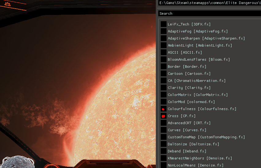 How to paint the galaxy blue, install and configure Reshade in Elite: Dangerous - Elite dangerous, , Space, Longpost