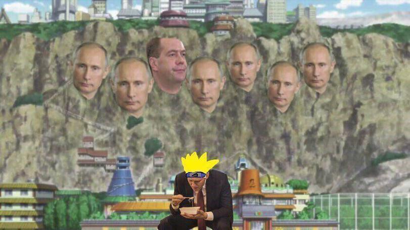 It is more difficult to become Hokage in Russia. - Anime, Naruto, Humor, Alexey Navalny, Vladimir Putin, Dmitry Medvedev