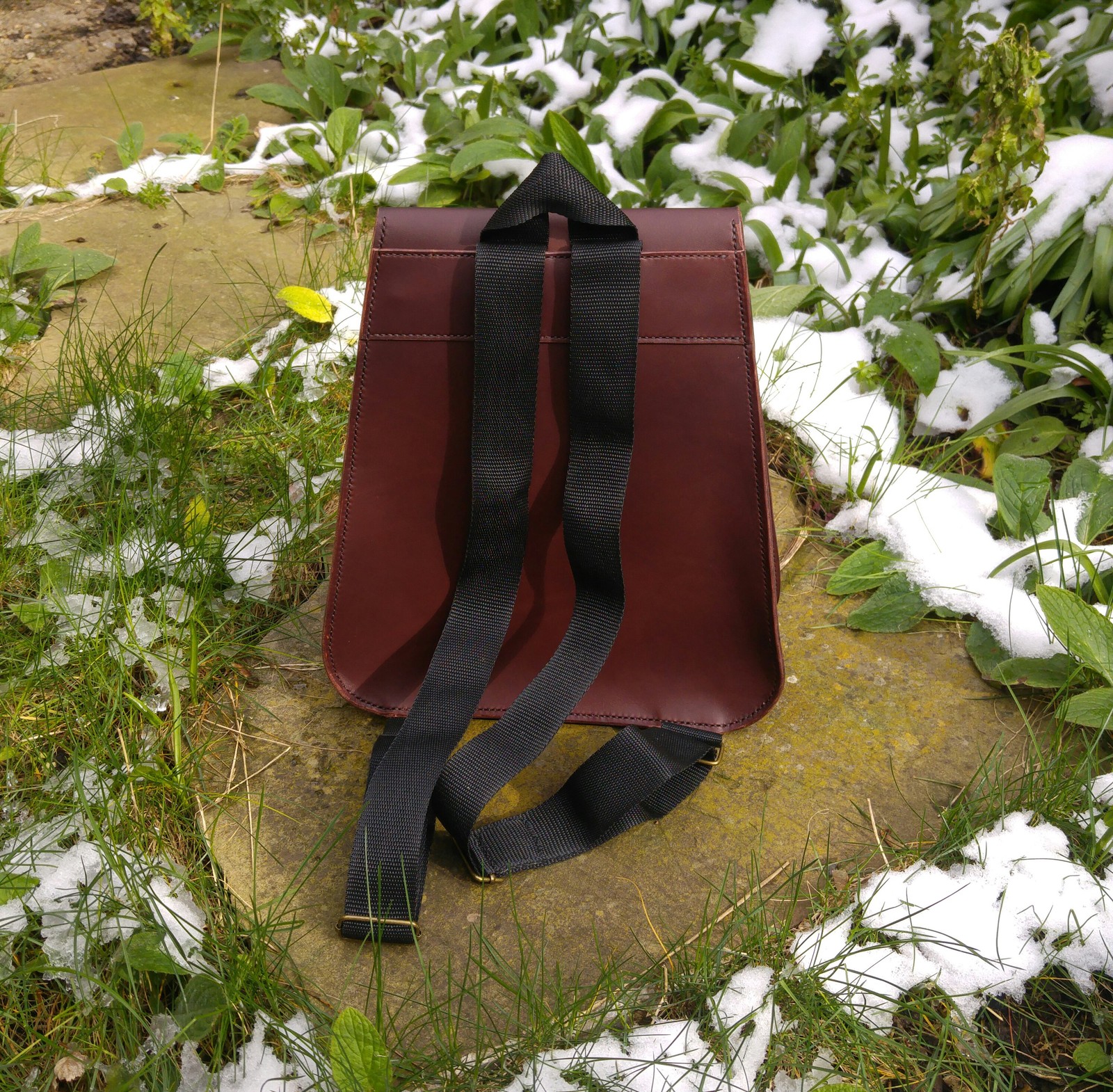 DIY leather backpack - My, Backpack, , Leather, Leather, With your own hands, Longpost