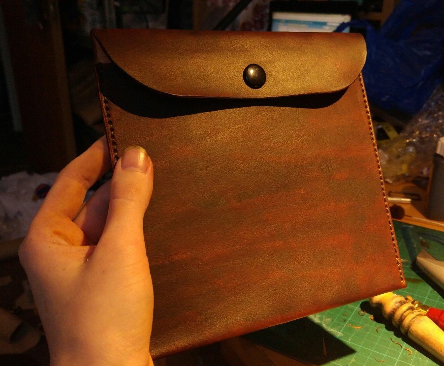 DIY leather backpack - My, Backpack, , Leather, Leather, With your own hands, Longpost