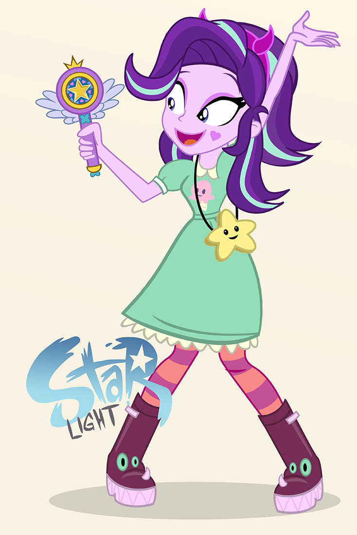 СТАРлайт против сил зла - My Little Pony, Equestria Girls, Starlight Glimmer, Star Butterfly, Кроссовер, Star vs Forces of Evil