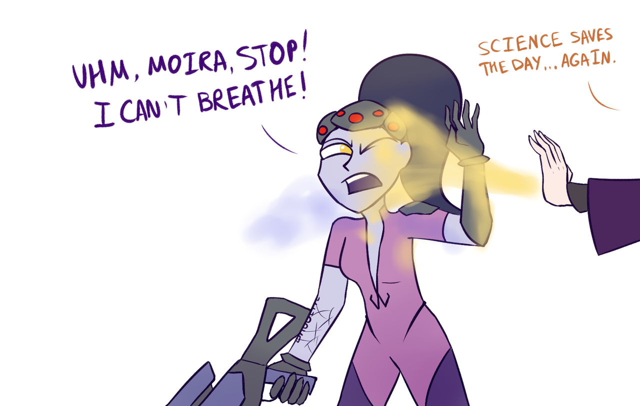 Treatment overdose - Overwatch, Comics, Widowmaker, Moira, Longpost, Mercy, Widowmakerdaily