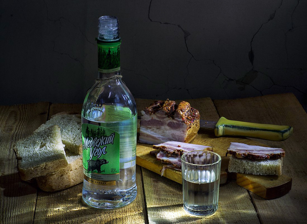 Nikolay Lyapin. - Still life, Vodka, Food, Longpost, A selection, Dinner, Alcohol