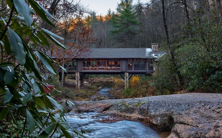 Unusual house project over the river in the forest - Luxury, House, beauty, Cosiness, Longpost