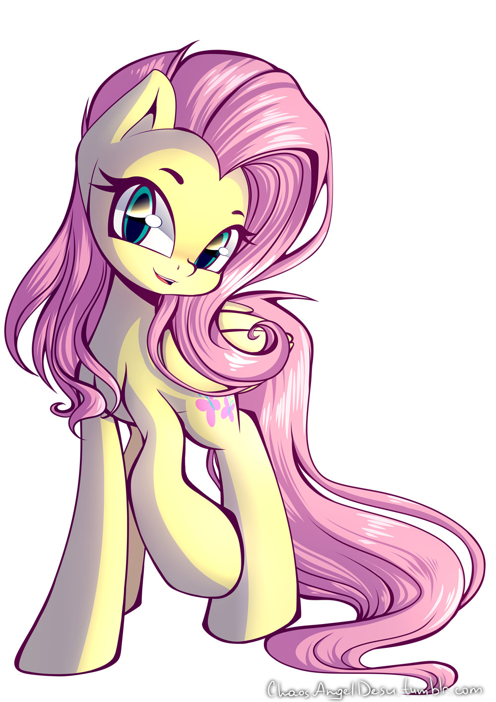 Fluttershy - My little pony, Fluttershy, PonyArt, Chaosangeldesu