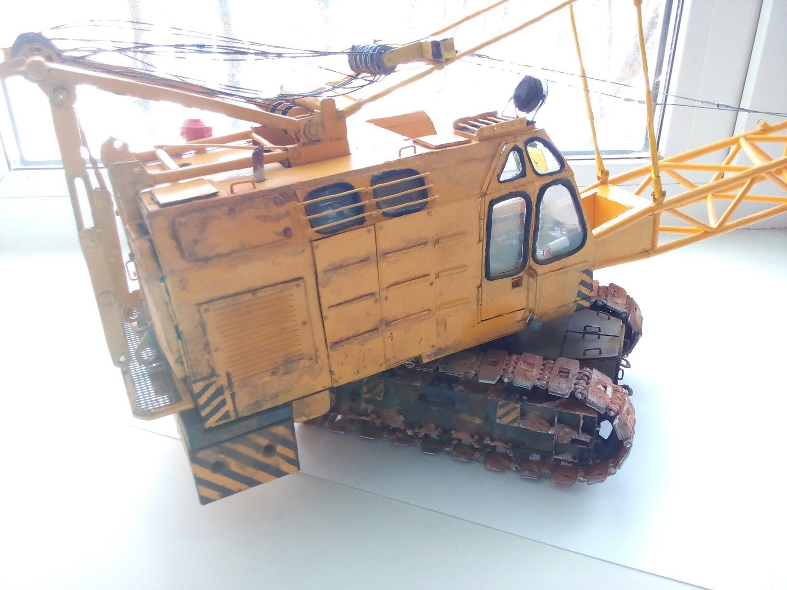 Crane model RDK-250, made of cardboard - Stand modeling, Modeling, Tap, Longpost, , The photo, 