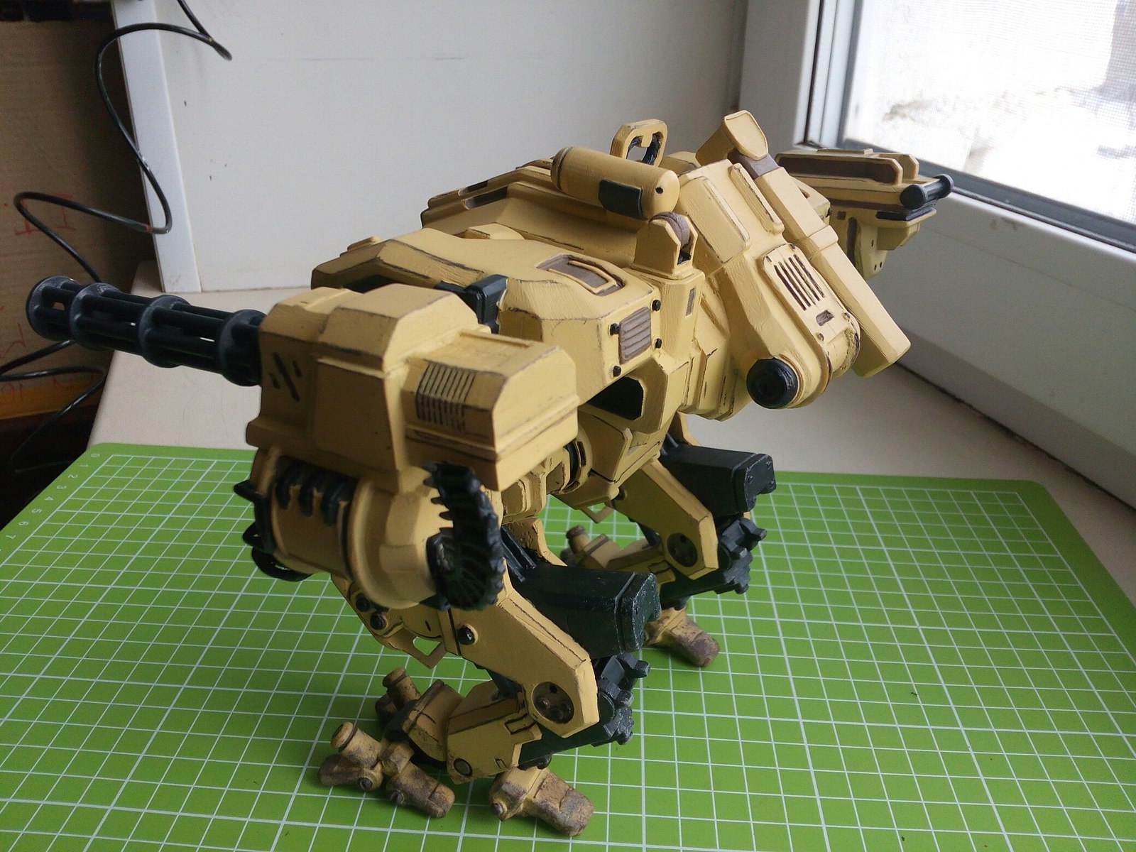 Medium Combat Mech SPWP-170 The Fiddler - My, 3D printer, Mech, Mechwarrior, Longpost, Fur