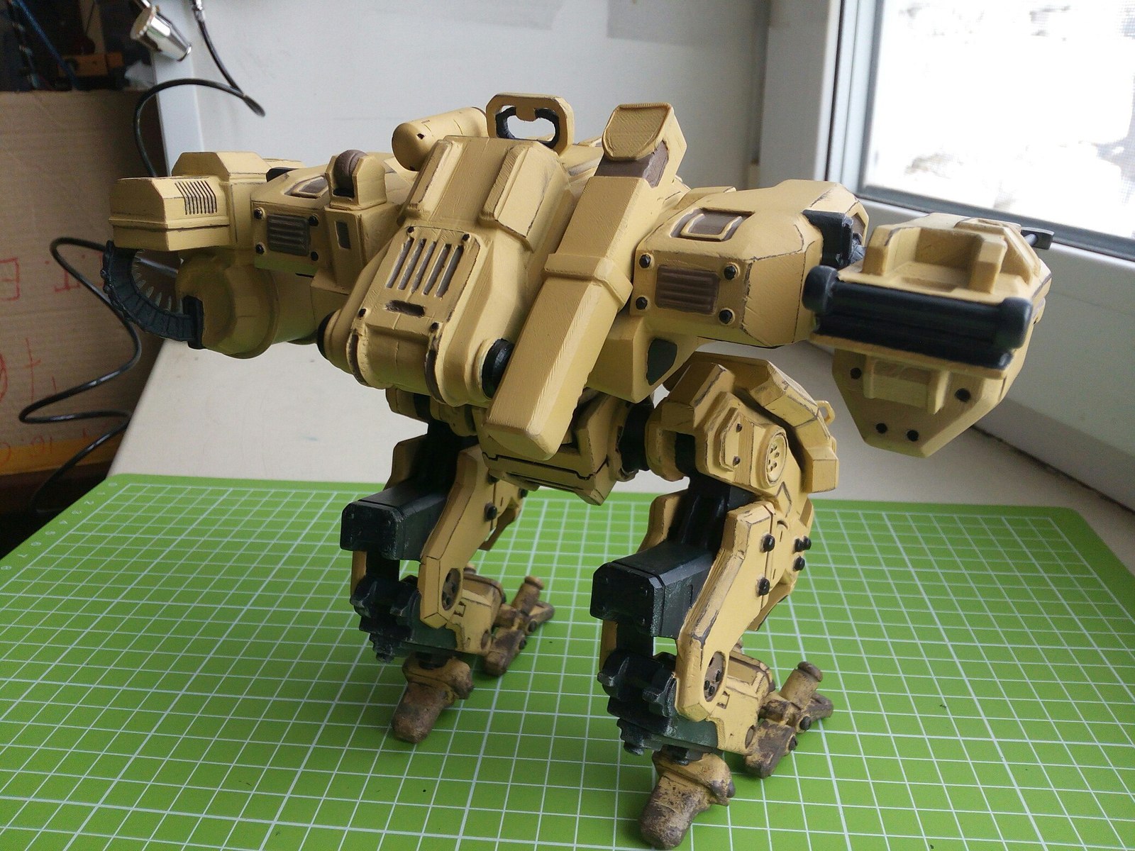 Medium Combat Mech SPWP-170 The Fiddler - My, 3D printer, Mech, Mechwarrior, Longpost, Fur