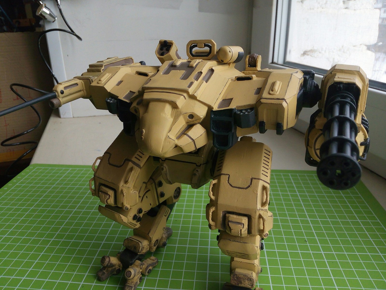 Medium Combat Mech SPWP-170 The Fiddler - My, 3D printer, Mech, Mechwarrior, Longpost, Fur