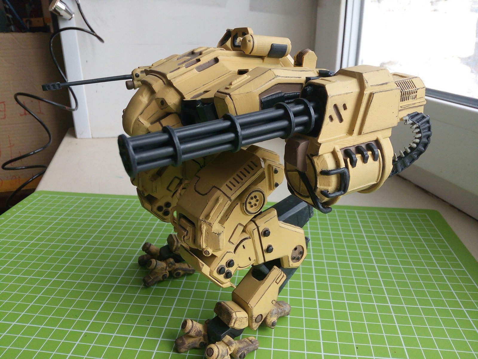 Medium Combat Mech SPWP-170 The Fiddler - My, 3D printer, Mech, Mechwarrior, Longpost, Fur