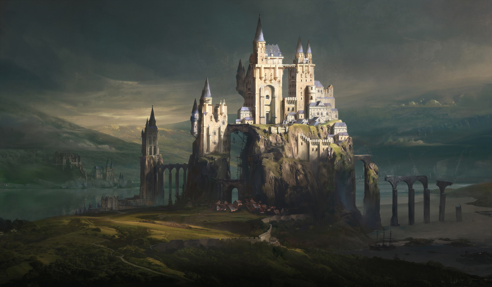 Castle - Арт, Рисунок, Замок, Jordan grimmer