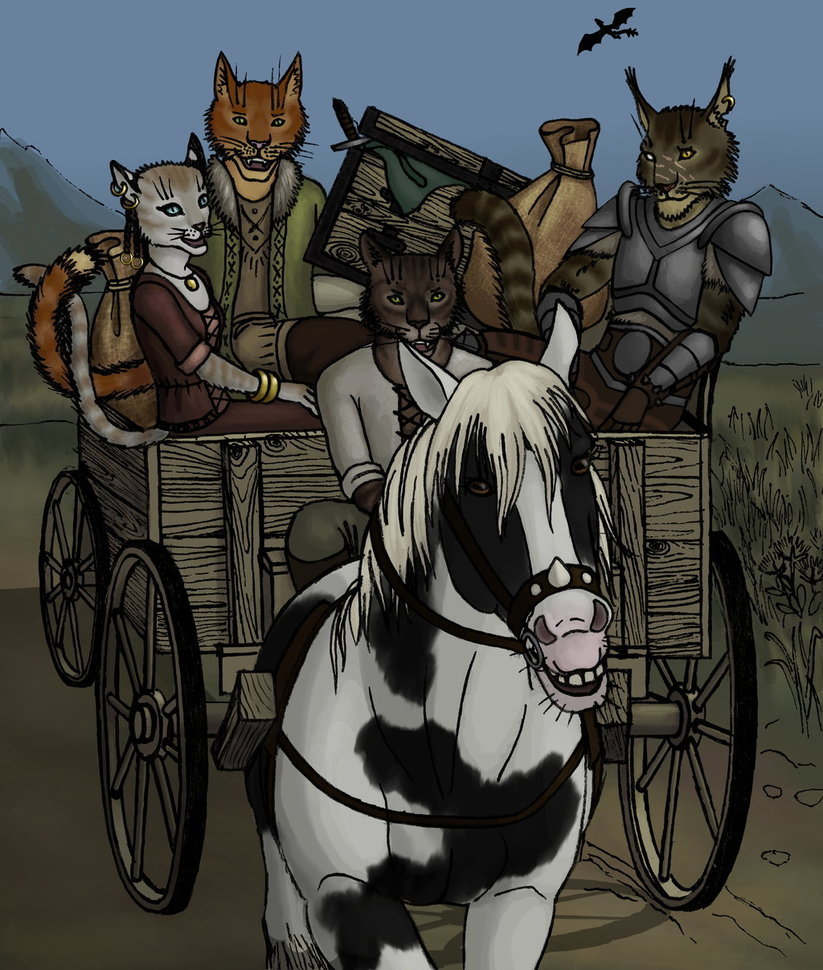 Khajiit caravan - Kajit, Khajiit, Art, Caravan, The elder scrolls, Games