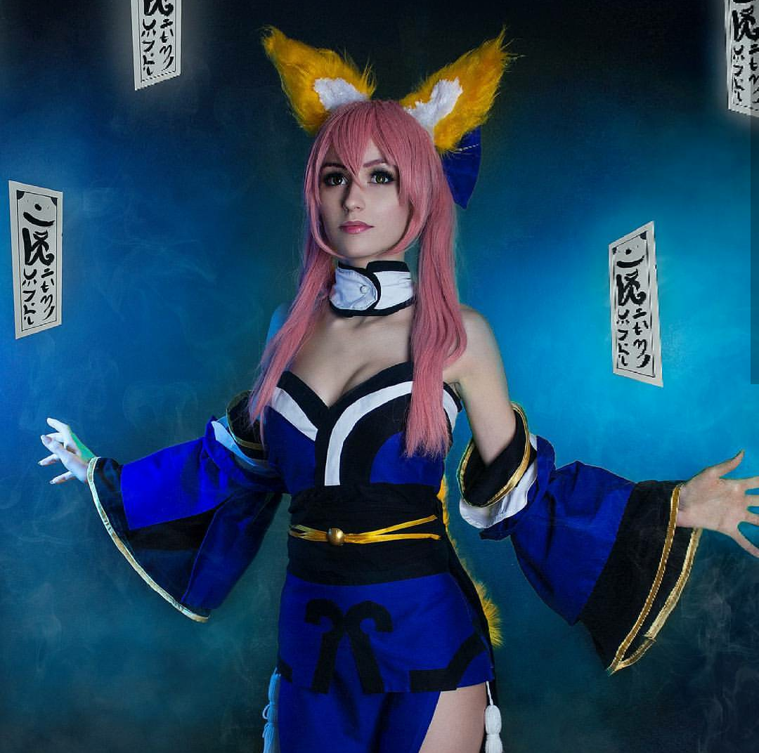 Girls and ears) - Girls, Cosplay, Tamamo no mae, Longpost