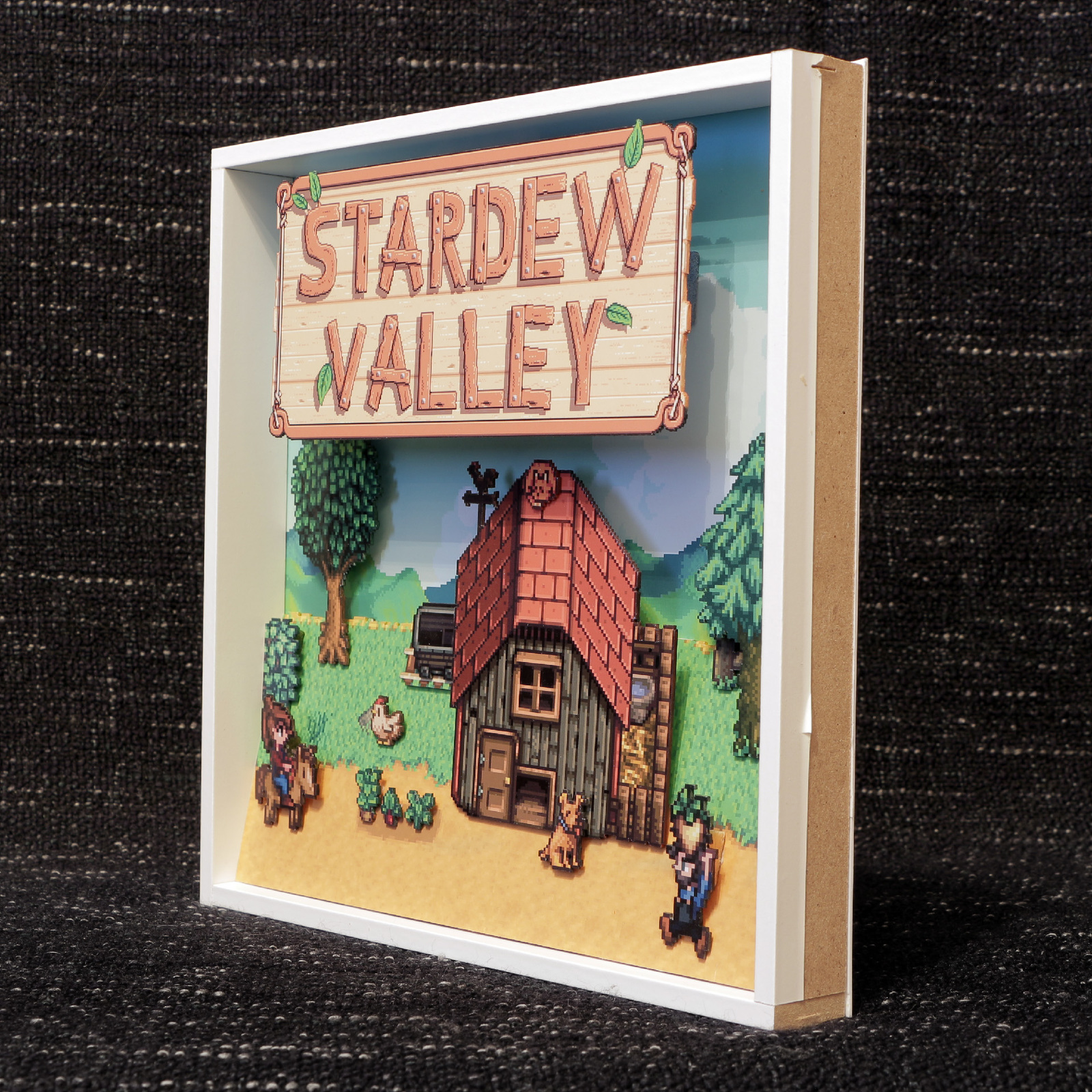 Diorama based on the game Stardew Valley - My, Diorama, Games, My, Stardew Valley, With your own hands, Longpost