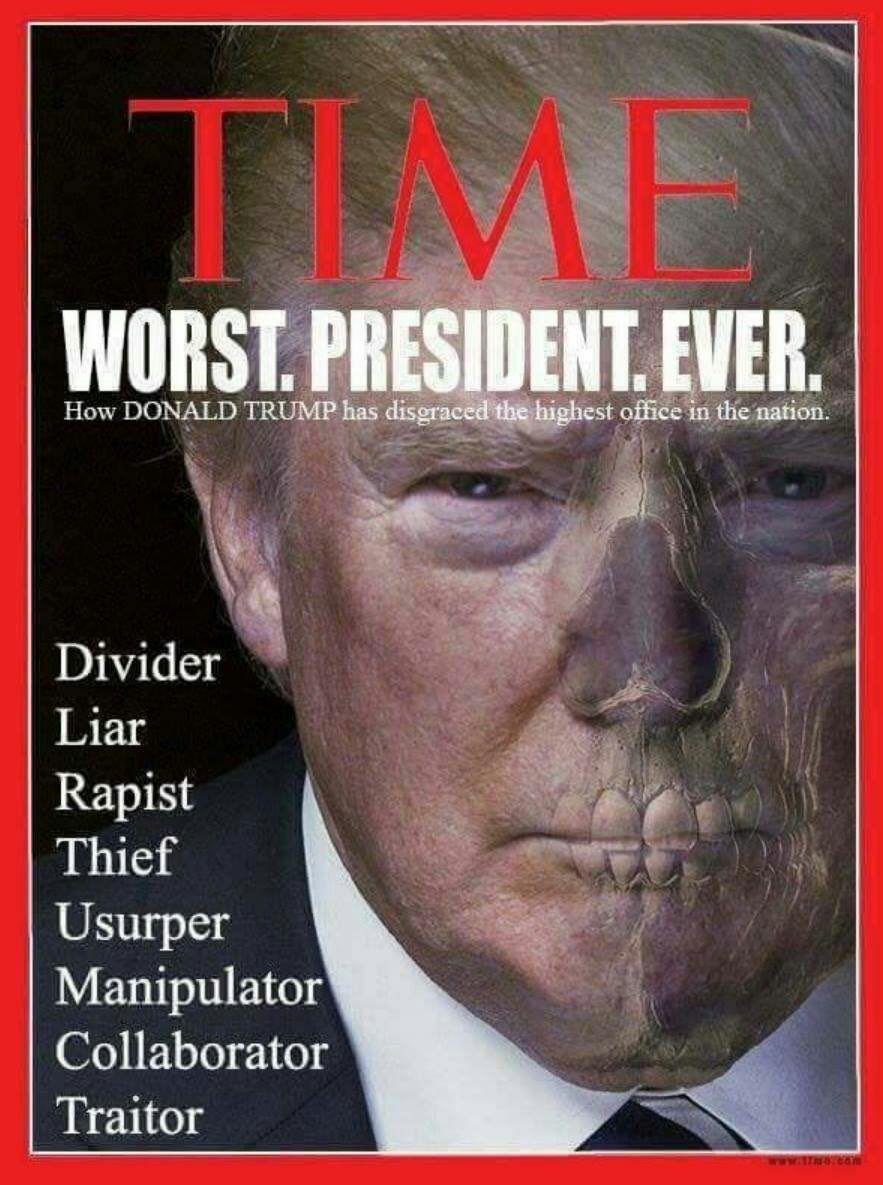 Trump on the cover of the latest TIME magazine. The inscription The worst president of all time - Politics, Donald Trump, Politicians, USA, , Time