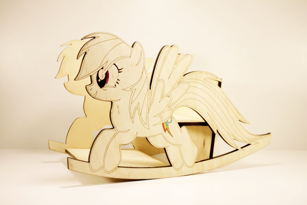 Plywood pony. - My, My little pony, Crafts, Laser engraver, Longpost