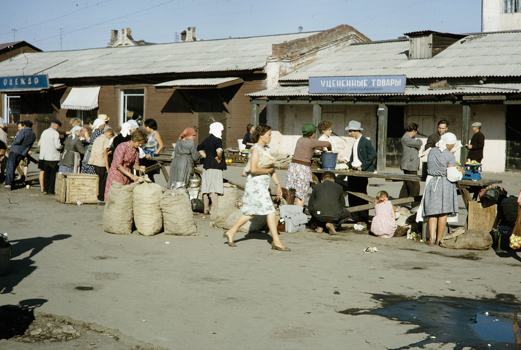 Фотографии 1959г. Советская торговля - Фотография, Советская торговля, Россия глазами иностранцев, Длиннопост, Торговля