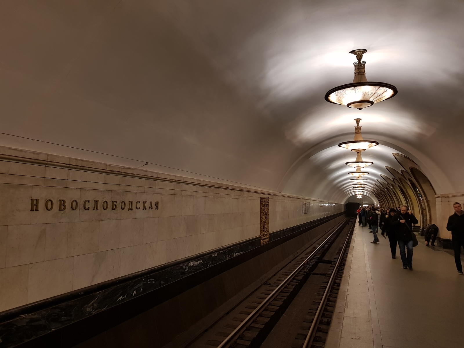 Novoslobodskaya metro station. - My, Metro, Novoslobodskaya, Excursion, Moscow, Longpost