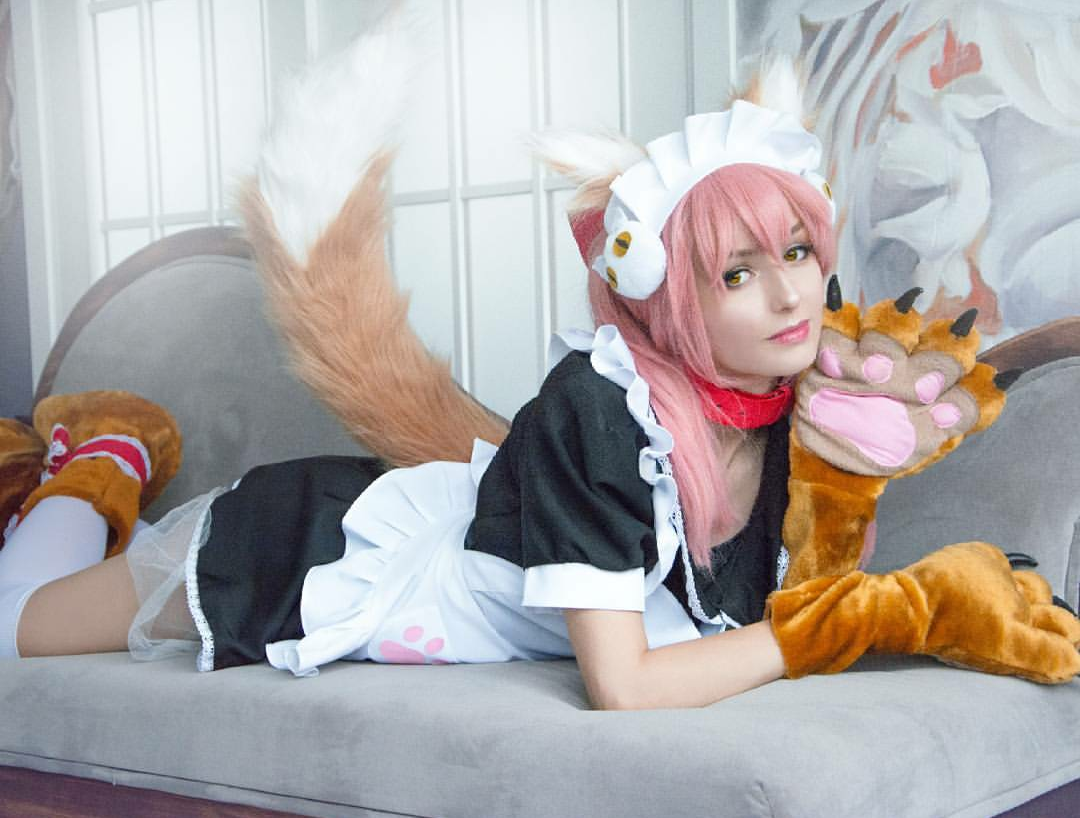 Girls and ears) - Girls, Cosplay, Tamamo no mae, , Longpost