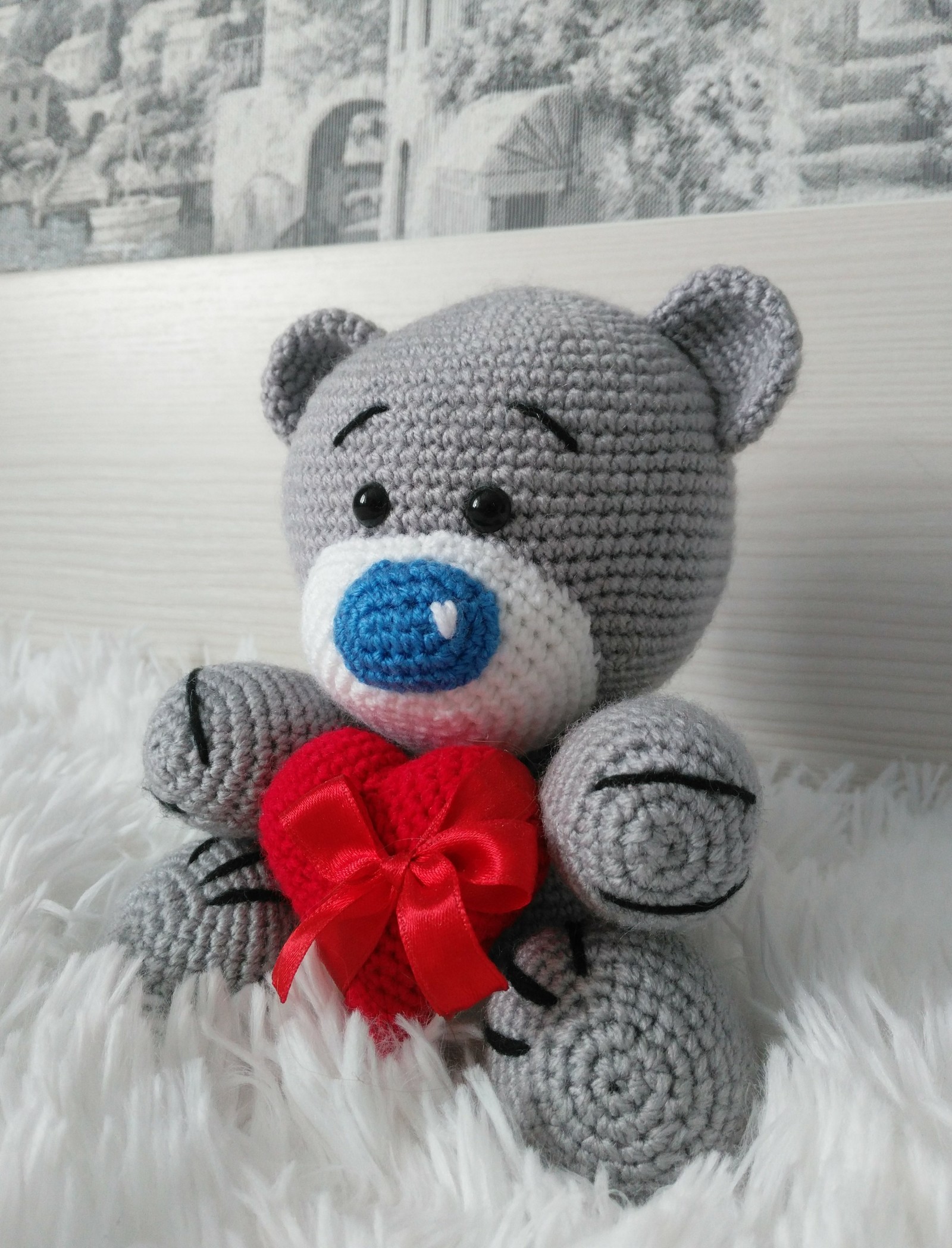 knitted bears - My, Handmade, Crochet, Amigurumi, Needlework without process, Bears, Longpost