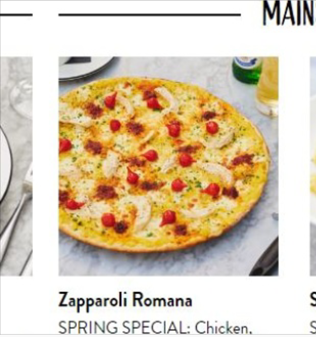 From the spring menu :) - Food, Menu, Pizza