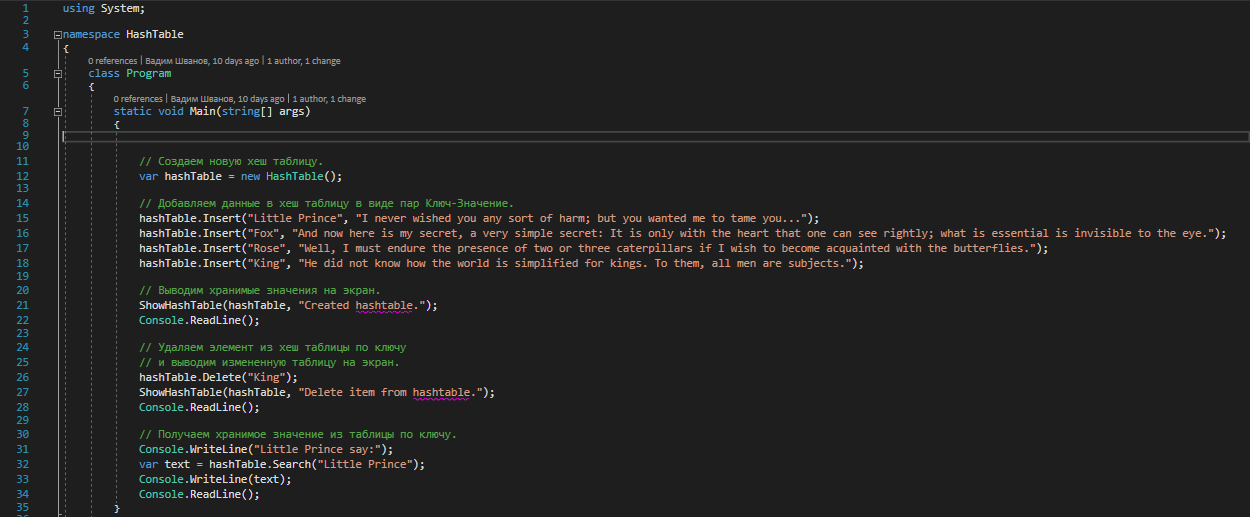 Hashtable in C# - My, Programming, Data Structures, , , Csharp, Longpost