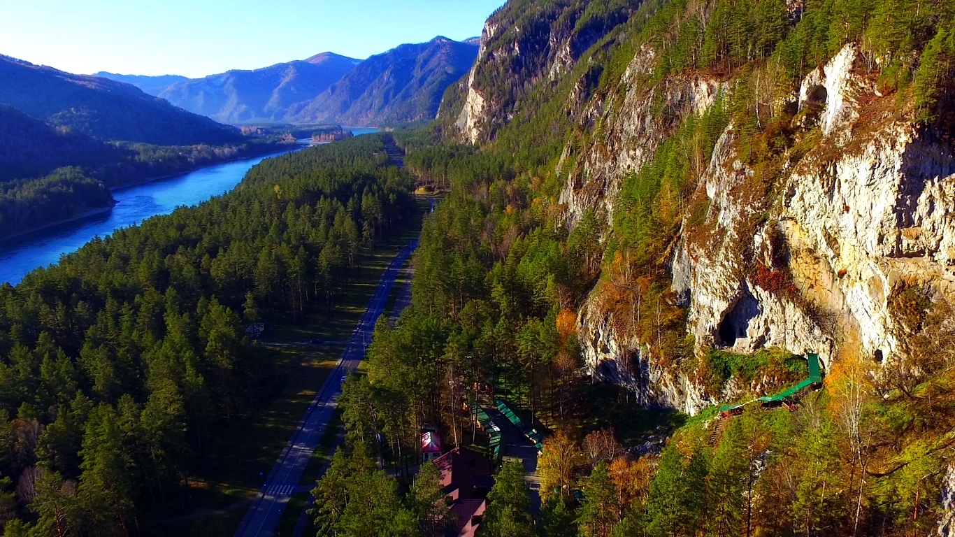 Tavdinsky caves through the eyes of a drone in Altai - My, Tavda Caves, Altai, Mountain Altai, Altai Republic