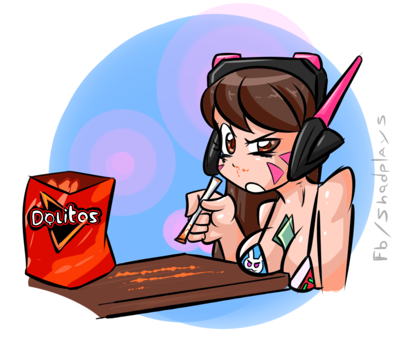 Doritos addiction - Dva, Overwatch