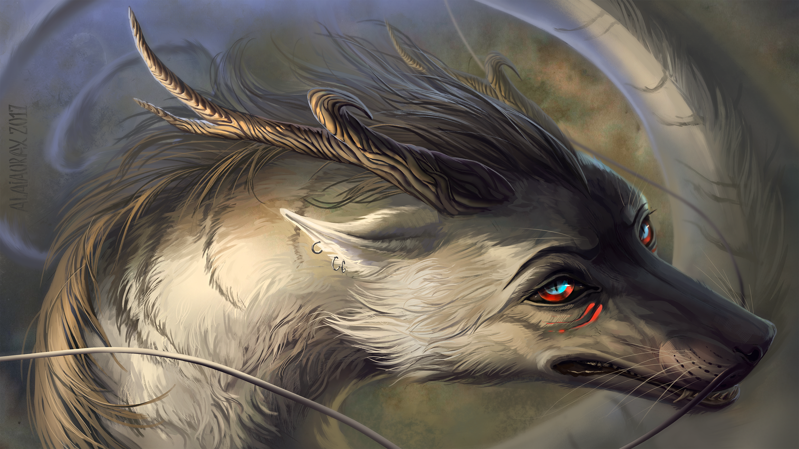 Unseen depth - Art, Furry, Alaiaorax, Chinese dragon, The Dragon, Furry feral