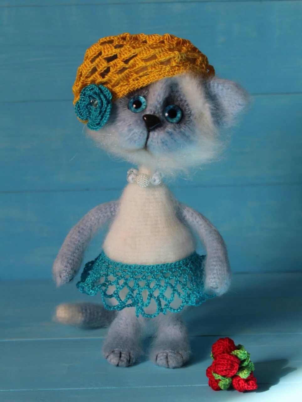 Mrs. Keys - My, Knitting, cat, Needlework without process, Knitted toys, Soft toy, , Presents, Toys, Longpost