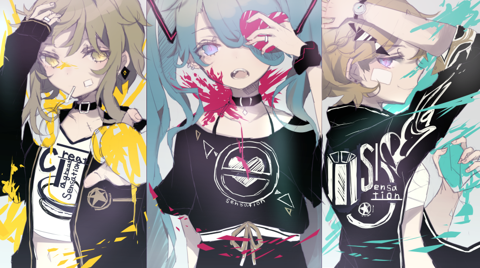 Pa.III INCEPTION | Pa.III SENSATION - Anime, Anime art, Vocaloid, Pixiv, , Hatsune Miku, Gumi megpoid, Kagamine rin, Video, Longpost