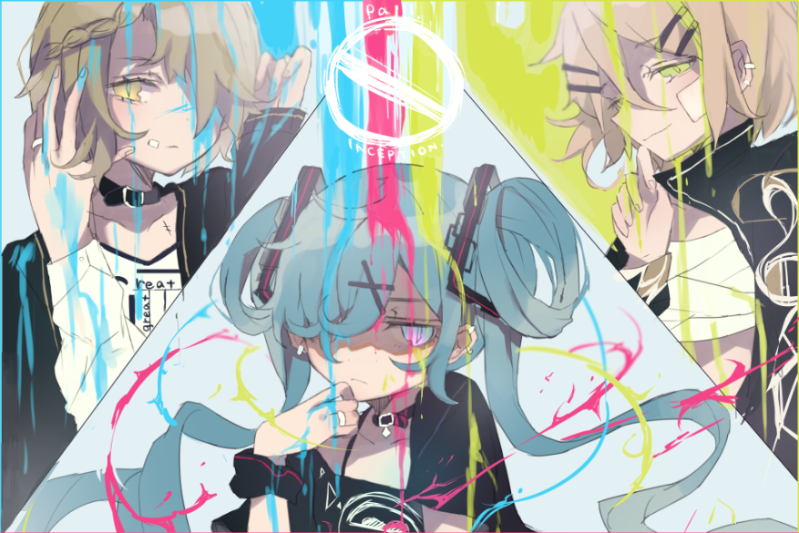 Pa.III INCEPTION | Pa.III SENSATION - Anime, Anime art, Vocaloid, Pixiv, , Hatsune Miku, Gumi megpoid, Kagamine rin, Video, Longpost