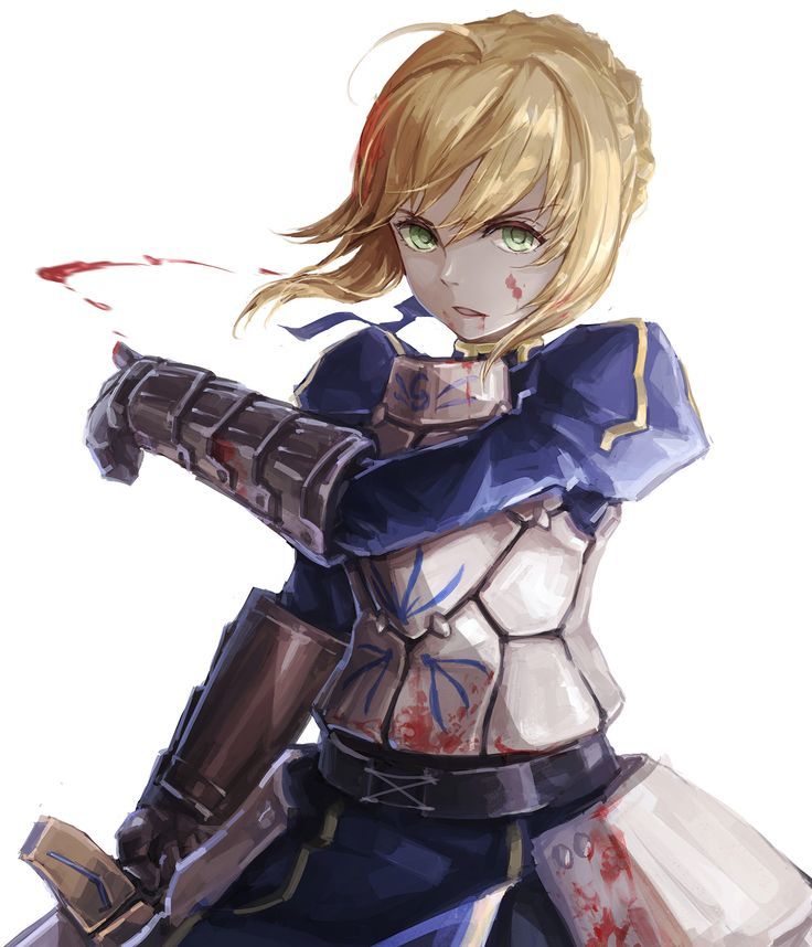 Saber - Anime art, Anime, Fate, Saber, Fate Zero, Longpost