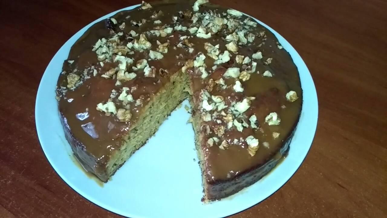 Delicious nut cake with condensed milk. - My, Pie, Pecan pie, Bakery products, Cooking, Food, Video recipe, Longpost, Video