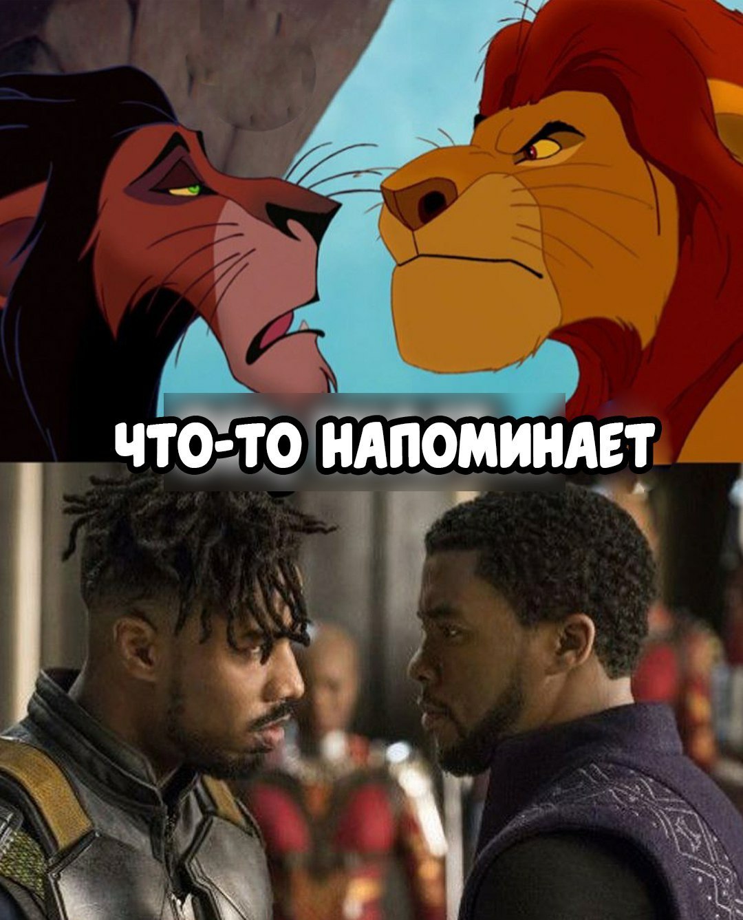 Why would Disney make a movie adaptation of The Lion King when Black Panther already exists. - The lion king, Similarity, Longpost, Freeze, Black Panther, Marvel, Black people, Walt disney company