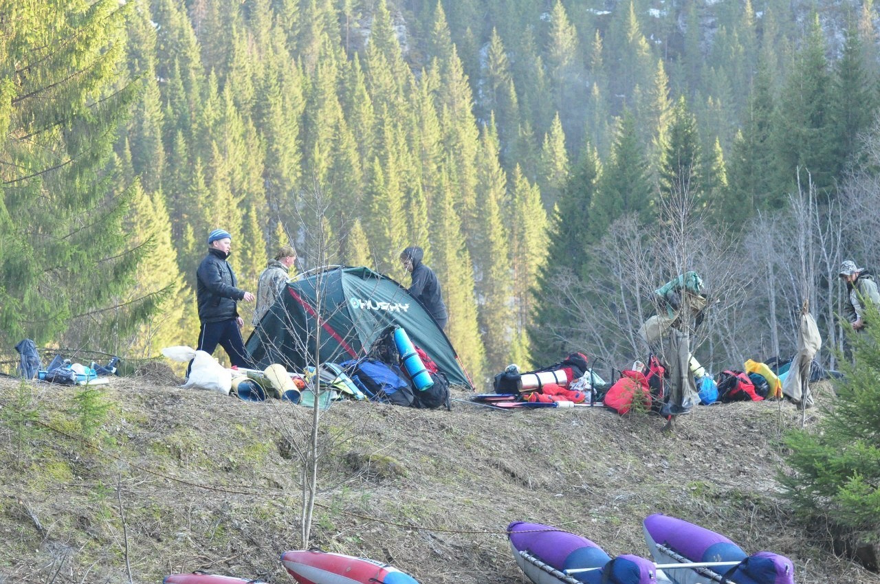 May rafting on Vizhay - My, River rafting, People on ice floes, May, Northern Ural, Video, Longpost, The photo