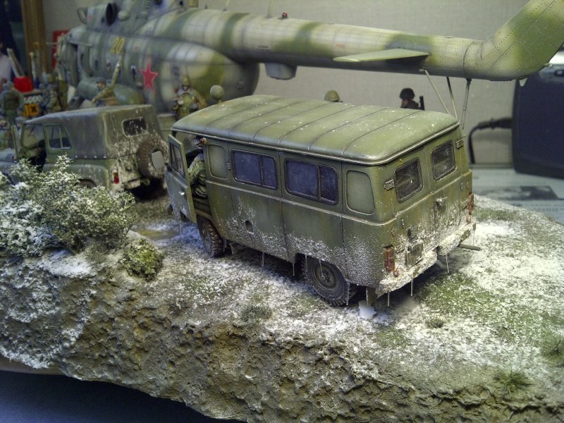 Workaholic MI-8. Diorama - Stand modeling, Modeling, Not mine, Mi-8, Diorama, Longpost, The photo