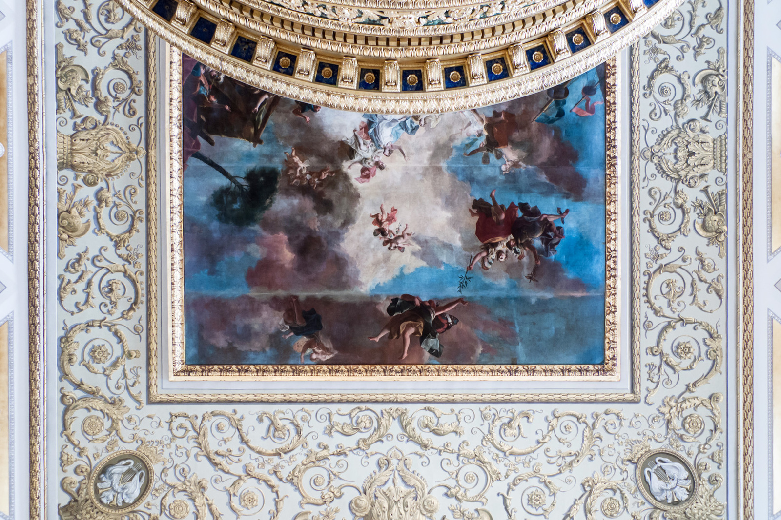 Ceilings of the Hermitage, amateur photos - My, Castle, Hermitage, Art, Architecture, Ceiling, Panasonic Lumix, Longpost