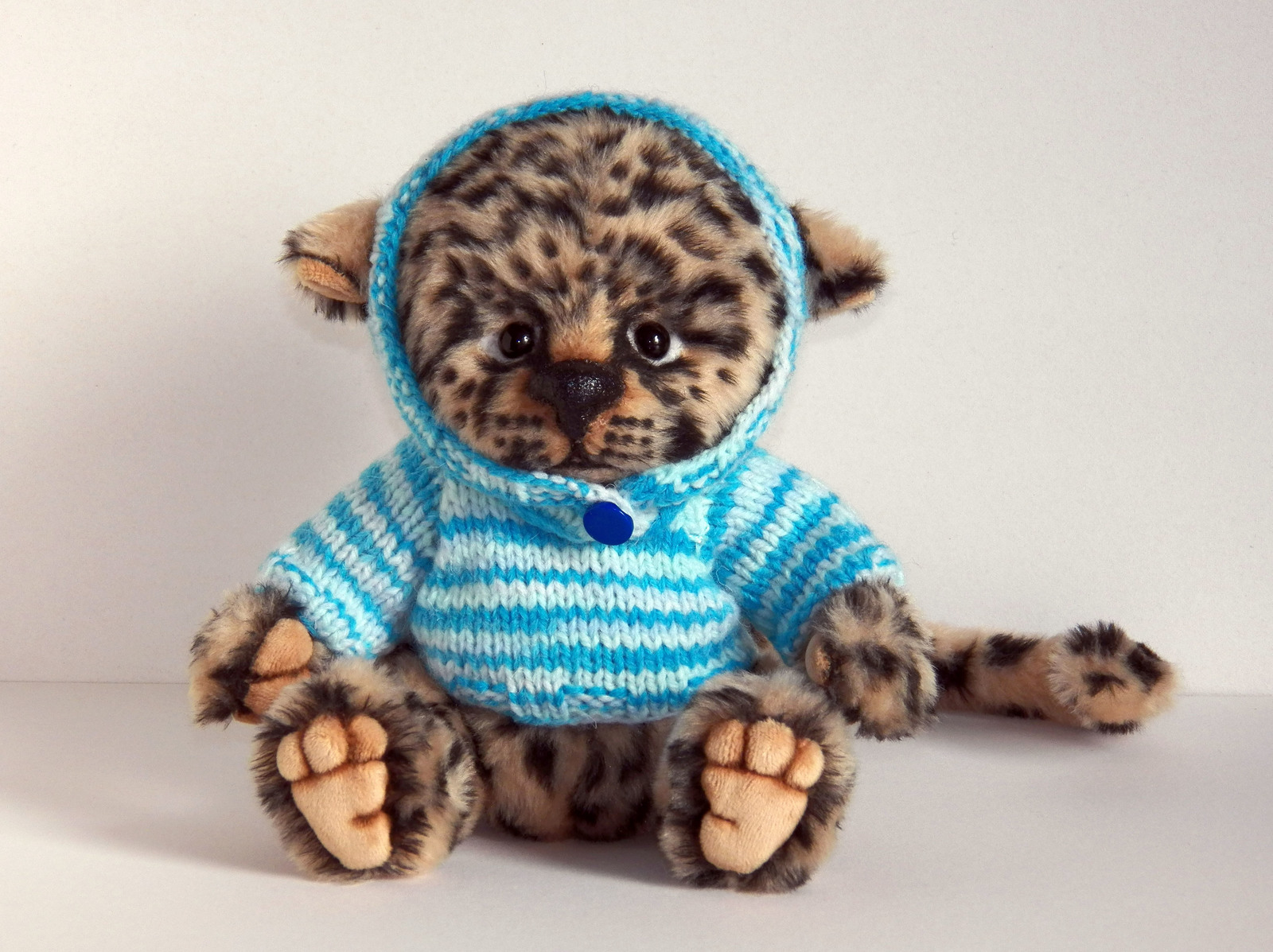 Here is such a leopard turned out :-) - My, Leopard, cat, Spotted, , Soft toy, Handmade, Longpost, Needlework without process