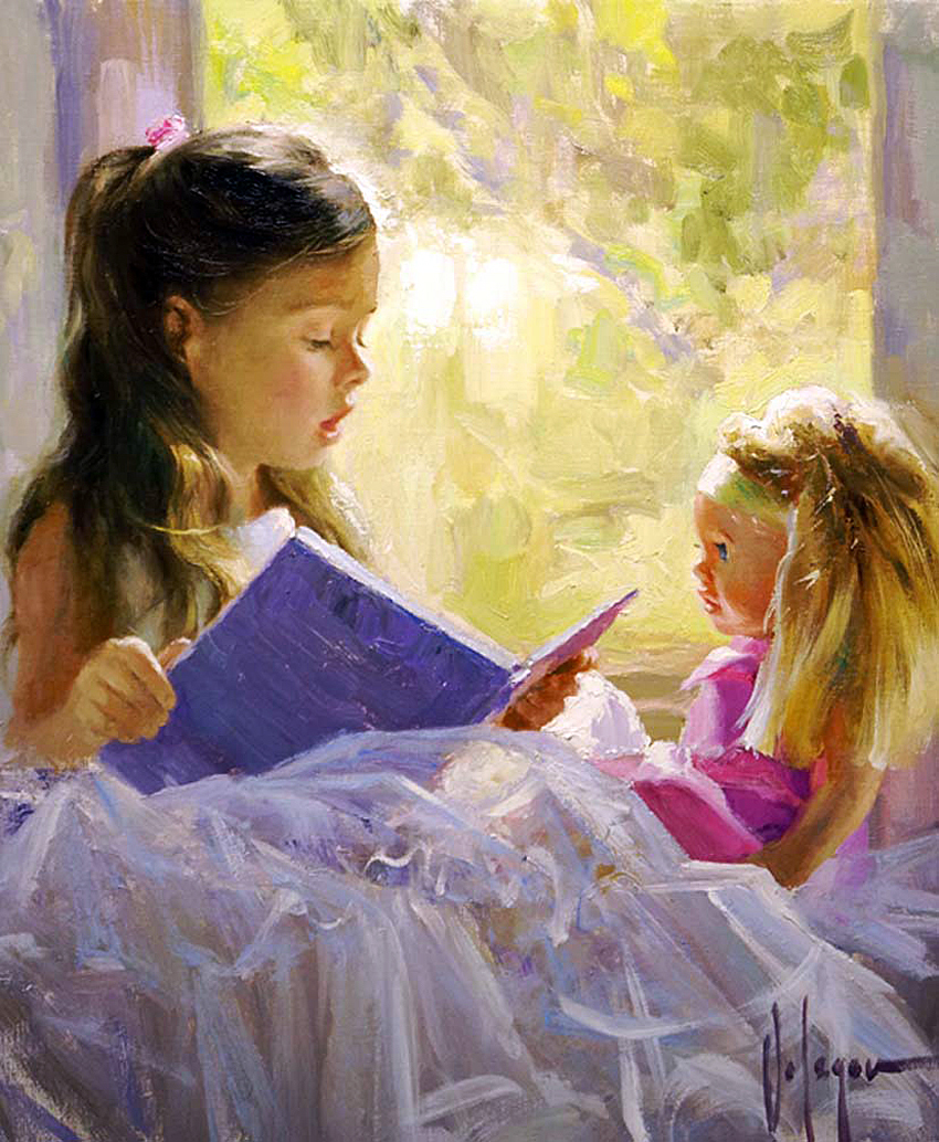 Artist Vladimir Volegov Happy childhood. - Oil painting, Artist, Vladimir Volegov, Video, Longpost, Youtube, Children