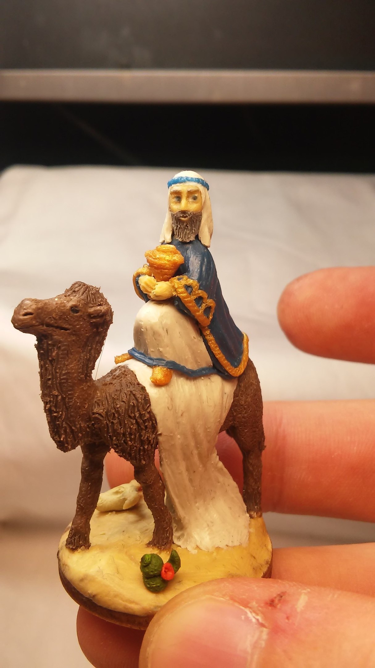 Nativity: peace on the earth / Birth: peace on earth - My, , , Dungeons & dragons, Miniature, Board games, Plasticine, , 28mm, Longpost, Miniature