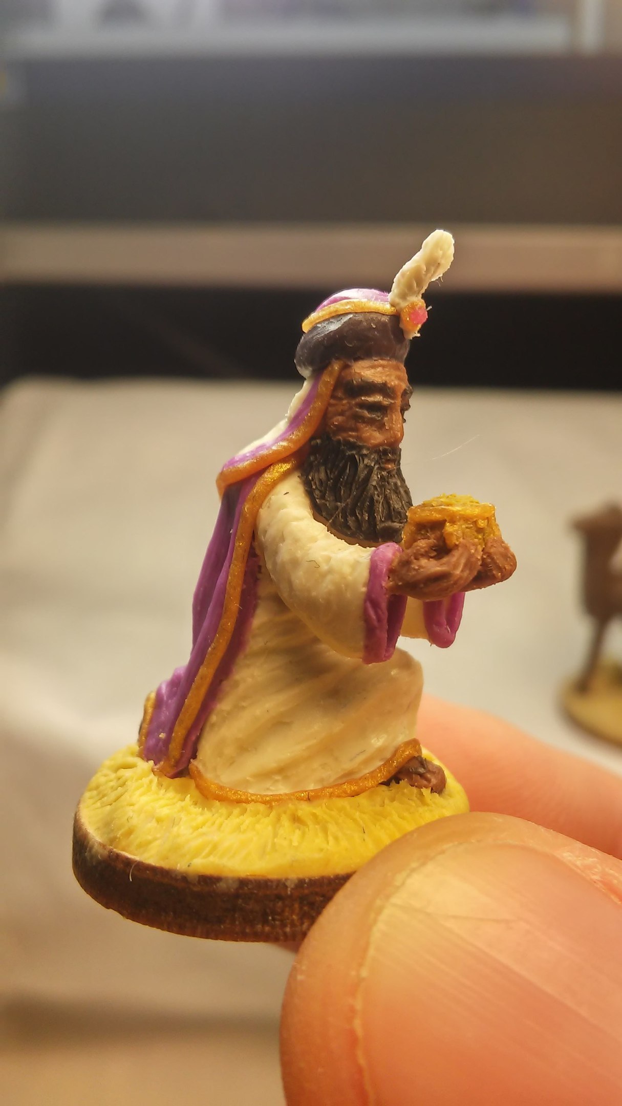 Nativity: peace on the earth / Birth: peace on earth - My, , , Dungeons & dragons, Miniature, Board games, Plasticine, , 28mm, Longpost, Miniature