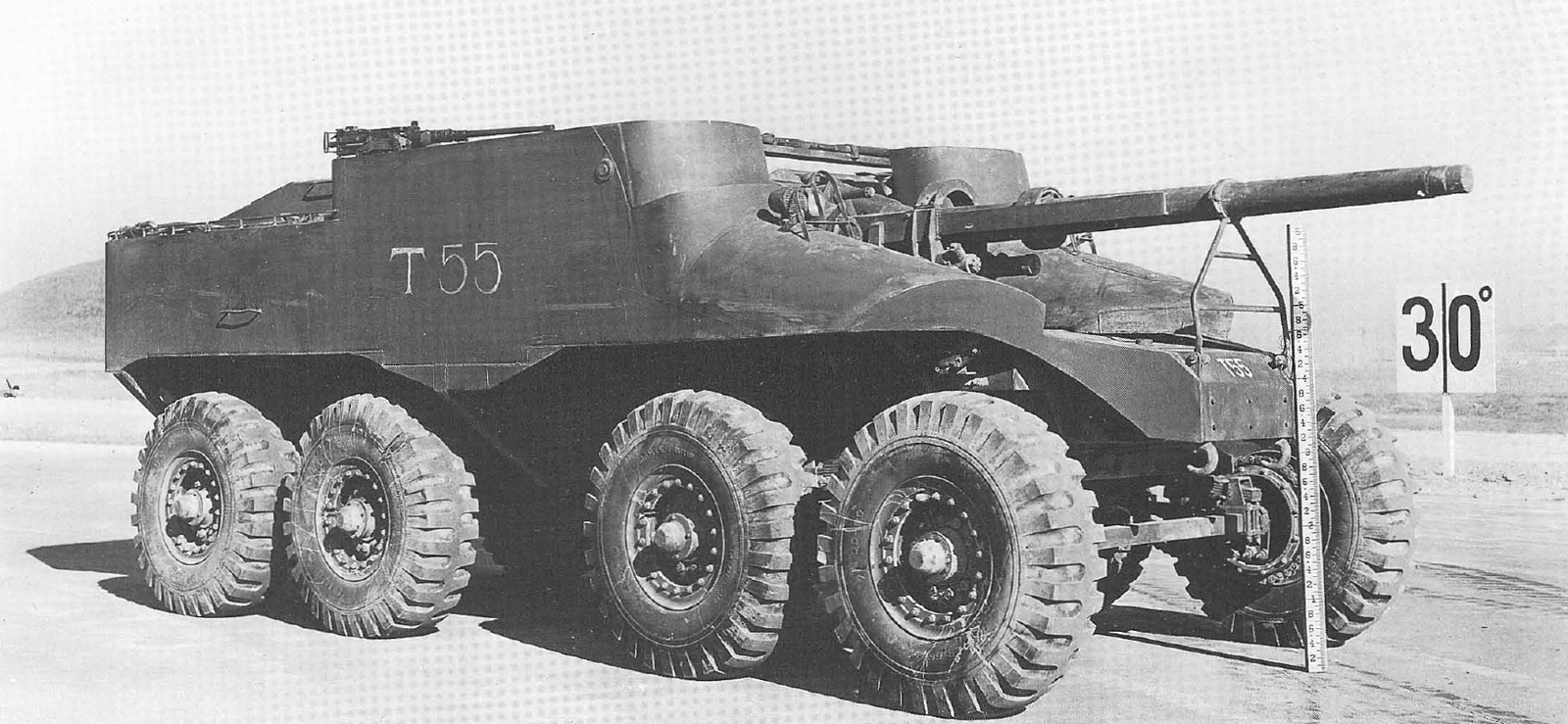 Wheeled self-propelled guns T55/T55E1 - , , Sau, Self-propelled gun, The Second World War, , Longpost, Video