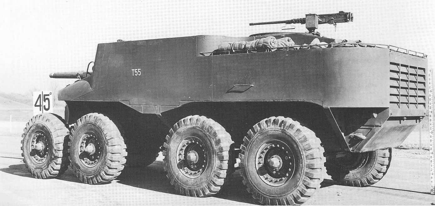 Wheeled self-propelled guns T55/T55E1 - , , Sau, Self-propelled gun, The Second World War, , Longpost, Video